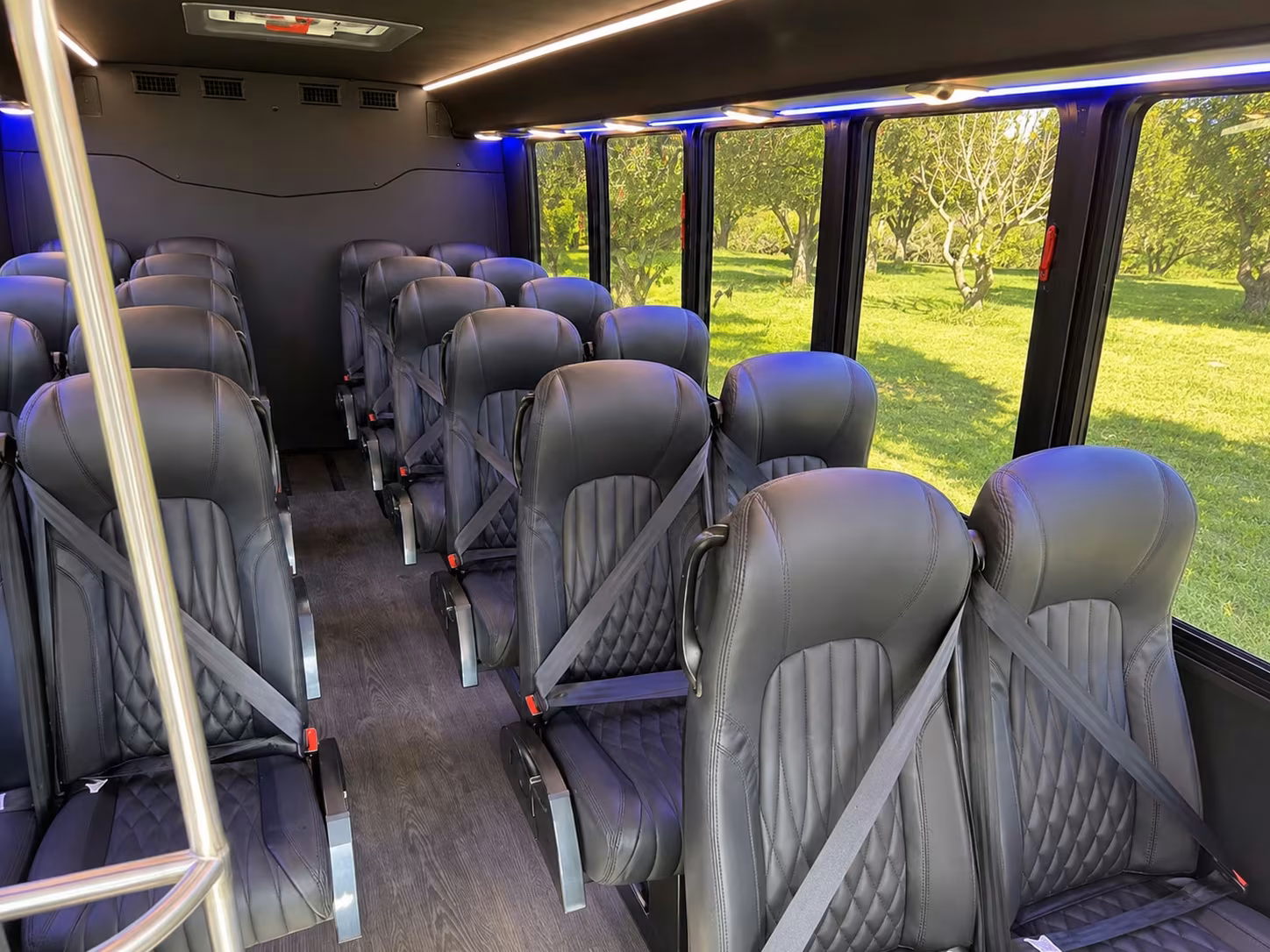 18 passenger minibus interior