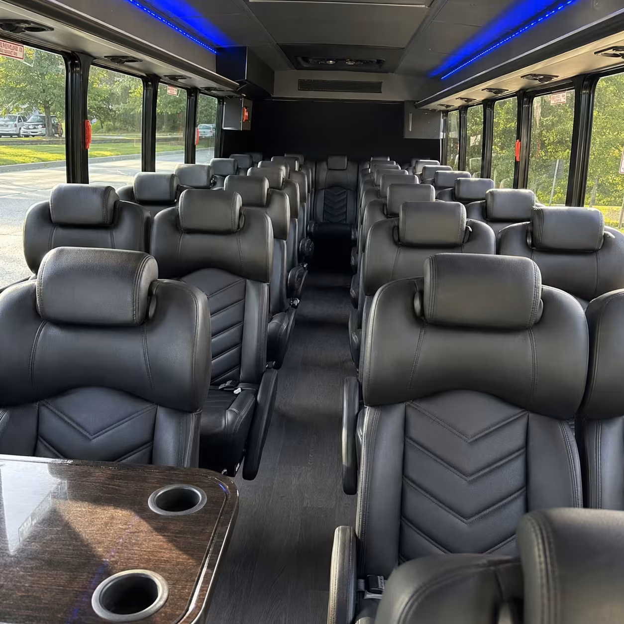 35 passenger minibus interior