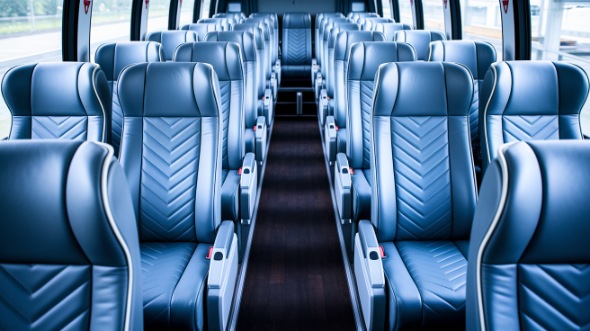 roanoke 50 passenger charter bus interior