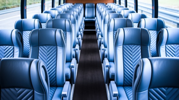 roanoke 54 passenger charter bus interior