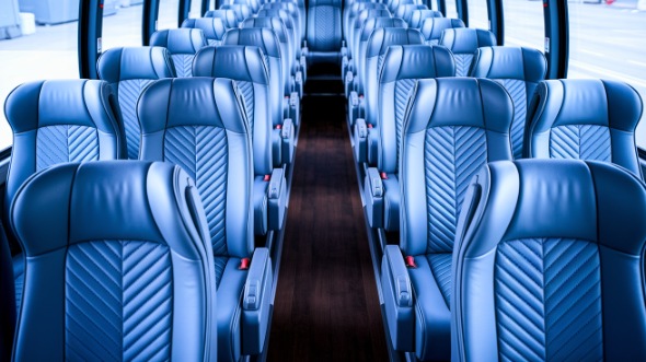 roanoke 55 passenger charter bus interior
