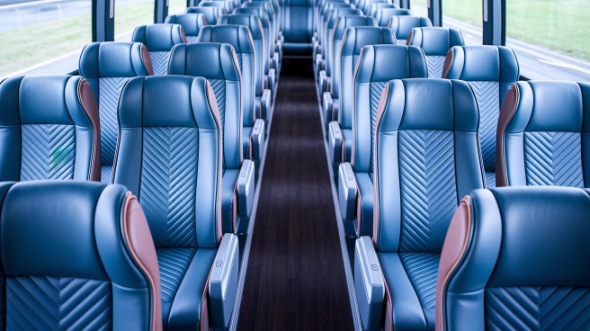 roanoke 56 passenger charter bus interior