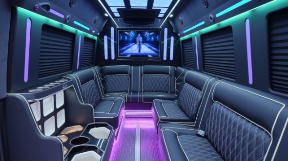 roanoke party bus rental inside
